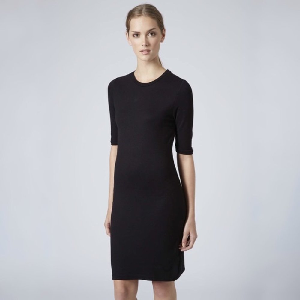 Topshop Short Sleeve Knit Bodycon Dress